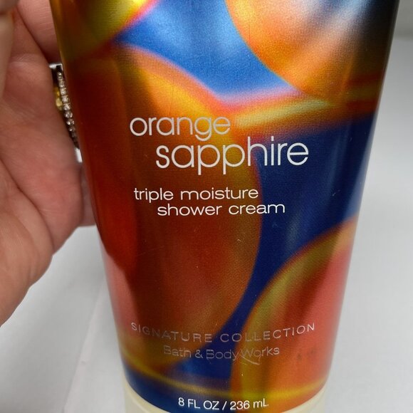 Bath & Body Works Orange Sapphire Shower Cream 8 oz Signature Discontinued - Picture 2 of 6